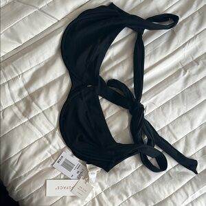L*Space Adjustable Black Bikini Top